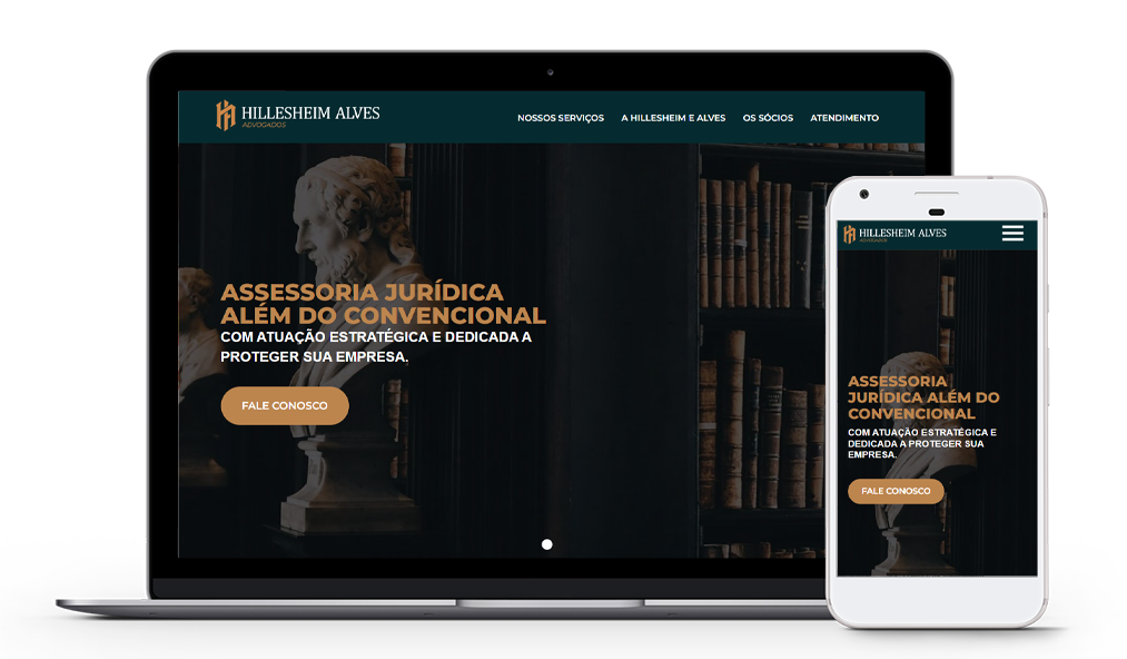 Hillesheim e Alves Advogados - Site Institucional
