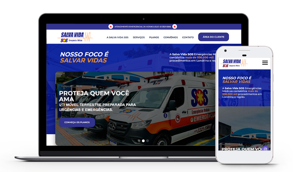 SOS Salva Vida - Site Institucional